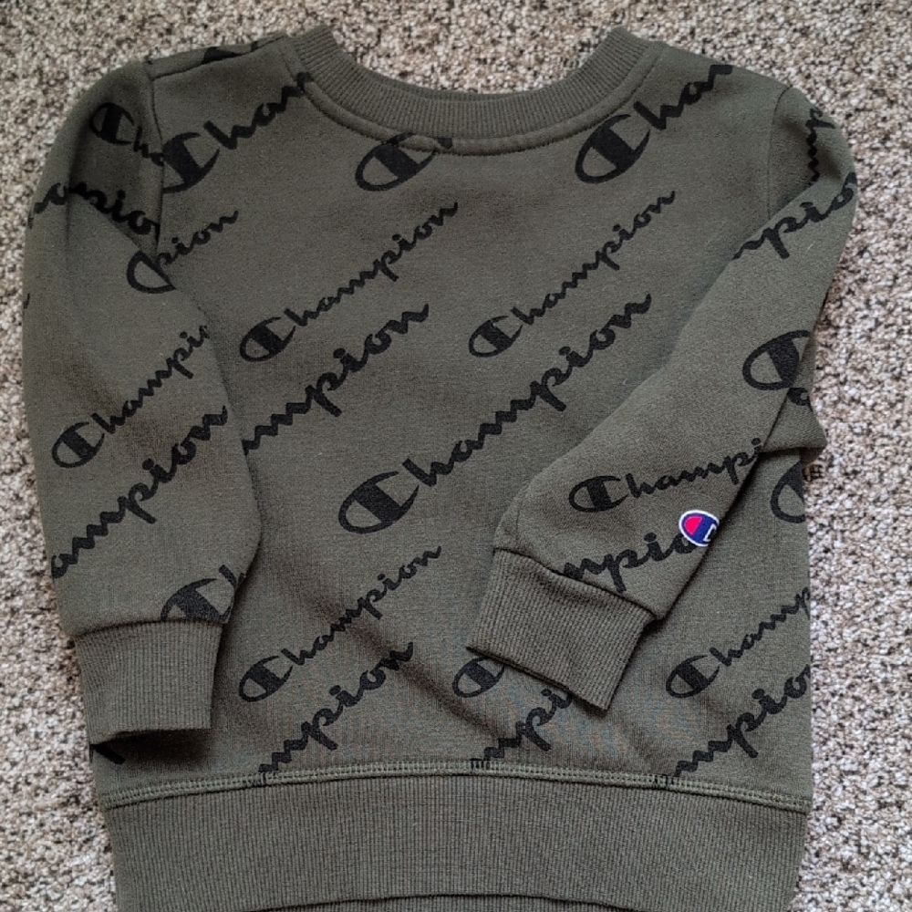 Champion Dark Olive Crewneck Sweatshirt